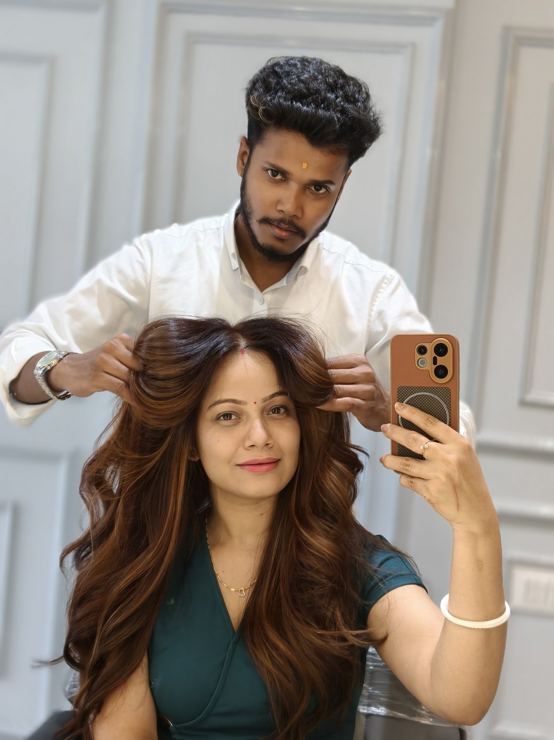Salon work at NVN Unisex Salon