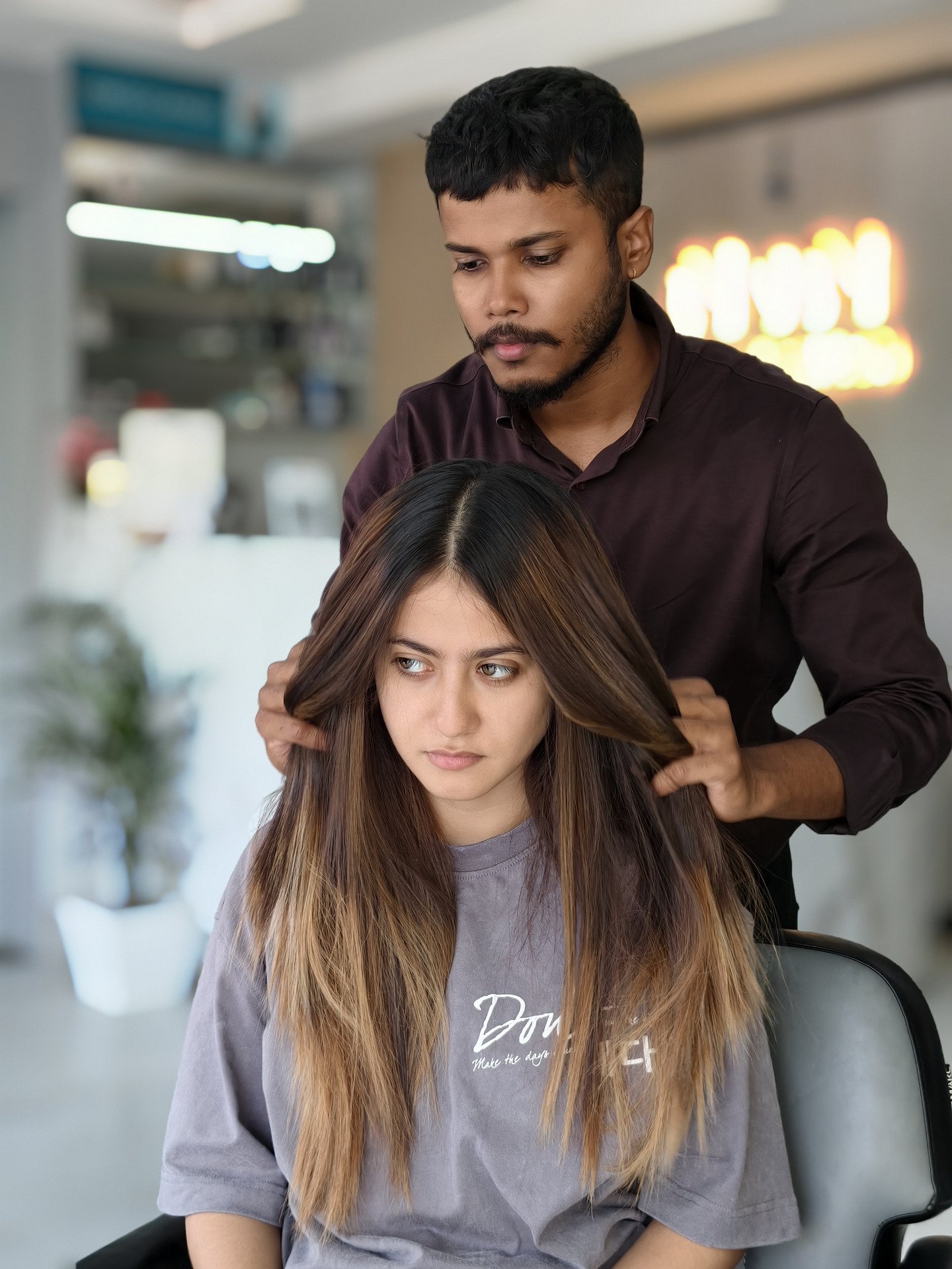 Salon work at NVN Unisex Salon