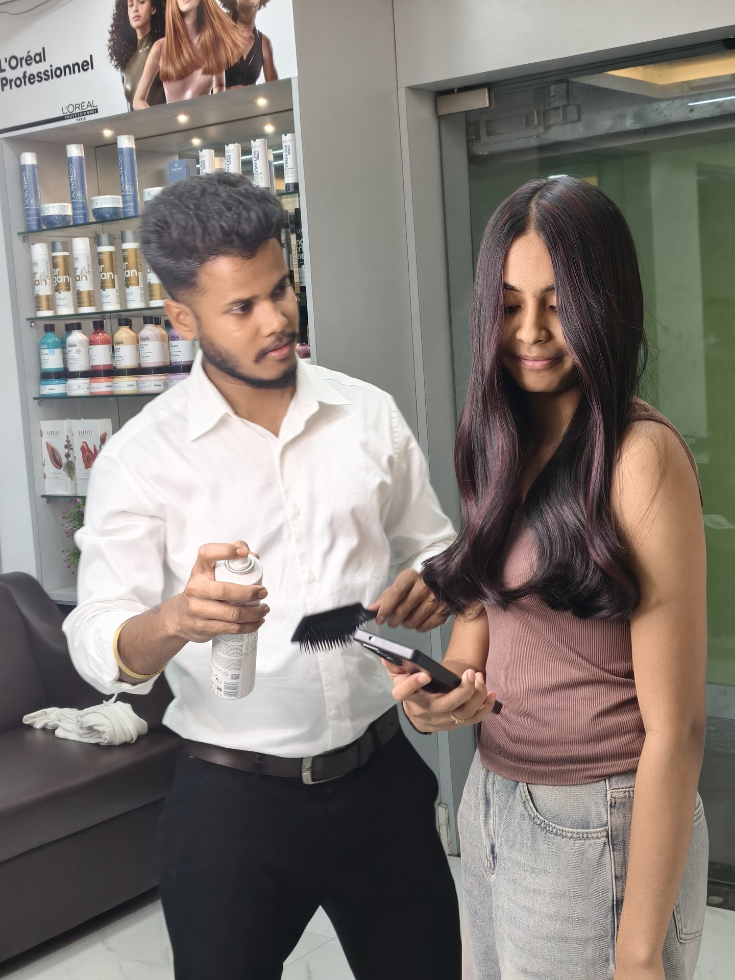 Salon work at NVN Unisex Salon