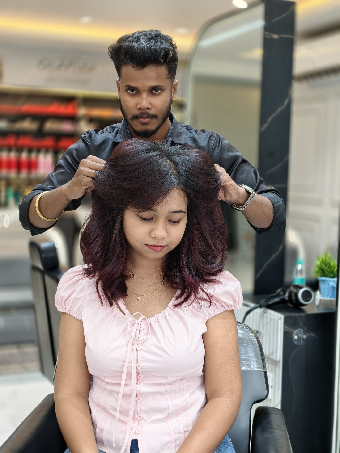 Salon work at NVN Unisex Salon