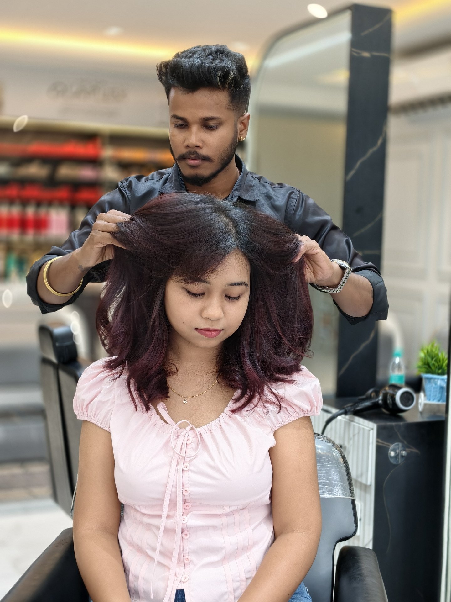 Salon work at NVN Unisex Salon
