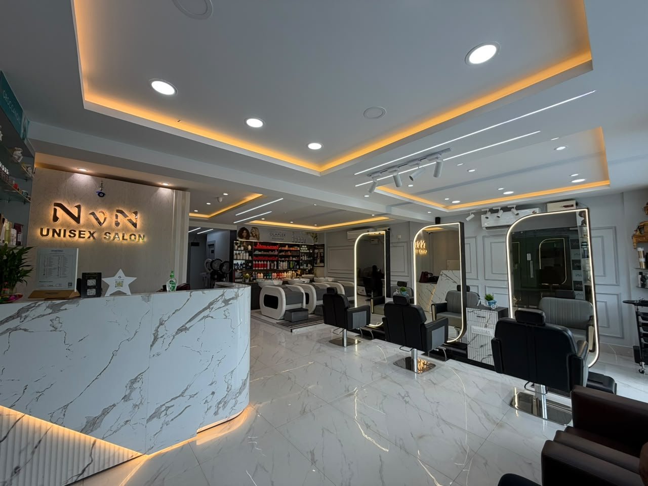 Inside NVN Unisex Salon, Patia